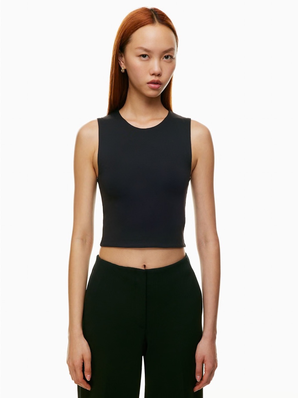 aritzia contour muscle tank black
